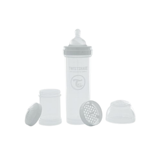 Biberão Anticólicas Twistshake 330ml Branco