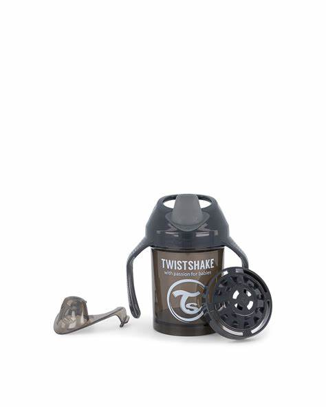 Copo de Aprendizagem Twistshake Mini Cup 230ml 4m+ Preto