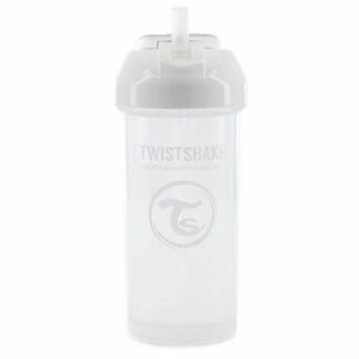 Copo com Palhinha Twistshake 360ml Branco