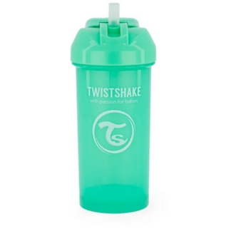 Copo com Palhinha Twistshake 360ml Verde Pastel