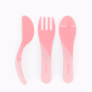 Talheres de Aprendizagem Twistshake 6m+ Rosa Pastel
