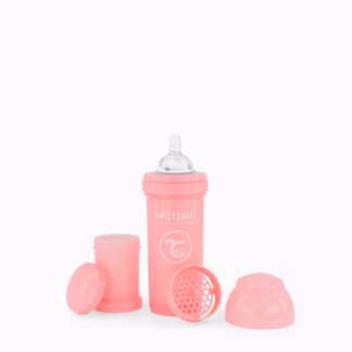 Biberão Anticólicas Twistshake 260ml Rosa Pastel
