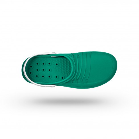 Socas Clog Verde e Brancas Wock - Image 4