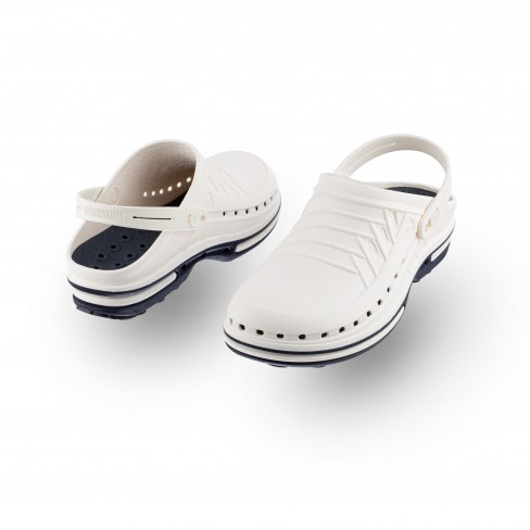 Socas Clog Azul Marinho e Branco Wock - Image 2