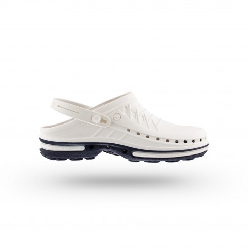 Socas Clog Azul Marinho e Branco Wock