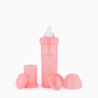 Biberão Anticólicas Twistshake 330ml Rosa Pastel