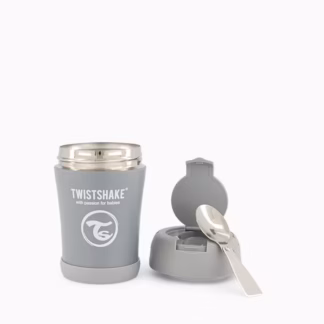 Termo de Alimentos Twistshake 350ml Cinzento