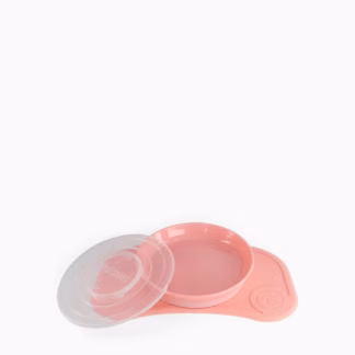 Individual Anti-derrapante + Prato Twistshake Click-Mat Mini 6m+ Rosa Pastel