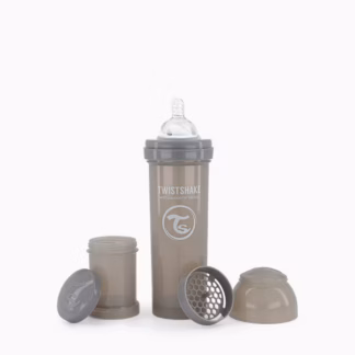 Biberão Anticólicas Twistshake 330ml Cinzento