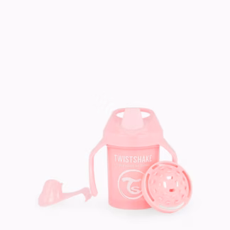 Copo de Aprendizagem Twistshake Mini Cup 230ml 4m+ Rosa Pastel