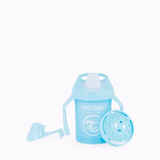 Copo de Aprendizagem Twistshake Mini Cup 230ml 4m+ Azul Pastel