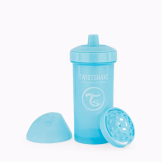 Copo de Aprendizagem Twistshake Kid Cup Fruit Splash 360ml 12m+ Azul Pastel