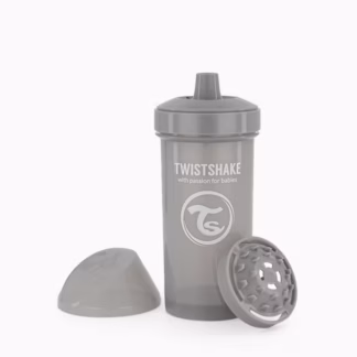 Copo de Aprendizagem Twistshake Kid Cup Fruit Splash 360ml 12m+ Cinzento