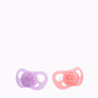 Chupetas de Silicone Twistshake 6m+ Rosa Pastel e Lilás x 2 Un