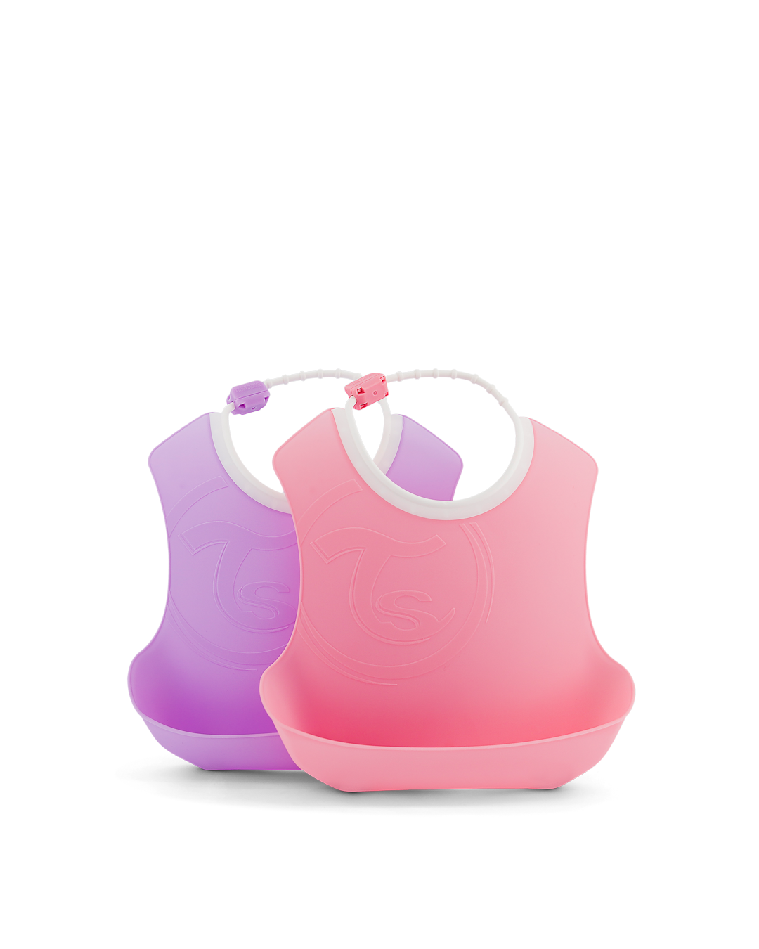 Babetes Silicone Twistshake Rosa Pastel e Lilás 4m+ x 2 Un