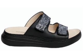 Chinelo Pisa Preto Brilhante