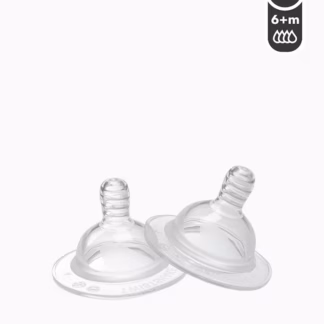 Tetinas Anticólicas de Silicone Twistshake Tamanho Plus+ 6m+  x2