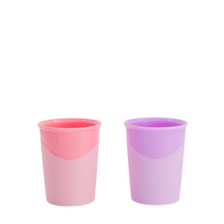 2x Copos Rosa e Lilás 170 ml